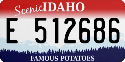 ID license plate E512686