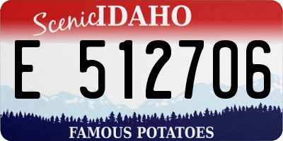 ID license plate E512706