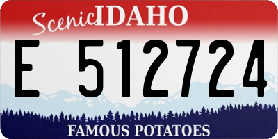 ID license plate E512724