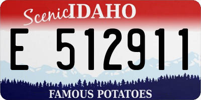 ID license plate E512911