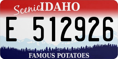 ID license plate E512926