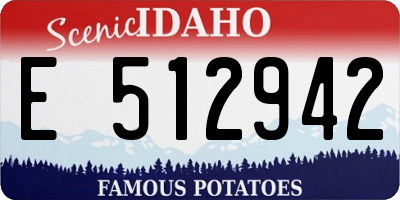 ID license plate E512942