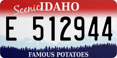 ID license plate E512944