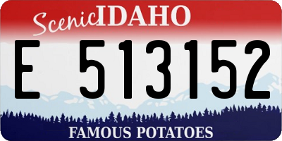 ID license plate E513152