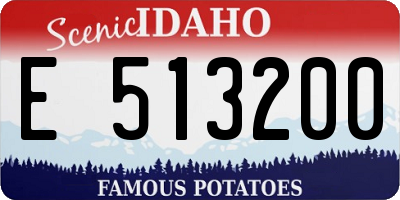 ID license plate E513200