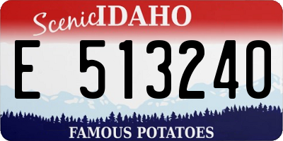 ID license plate E513240