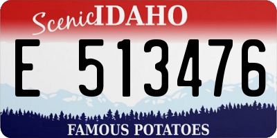 ID license plate E513476