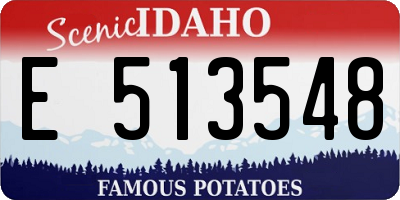 ID license plate E513548