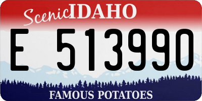 ID license plate E513990