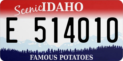 ID license plate E514010