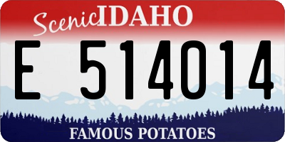 ID license plate E514014