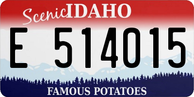 ID license plate E514015