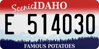 ID license plate E514030