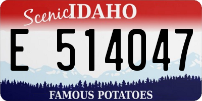 ID license plate E514047