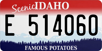 ID license plate E514060