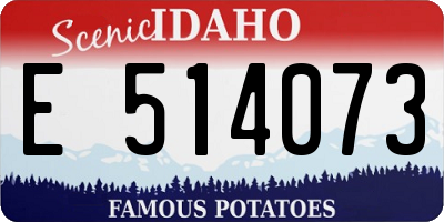 ID license plate E514073