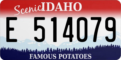 ID license plate E514079