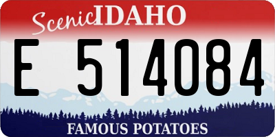 ID license plate E514084