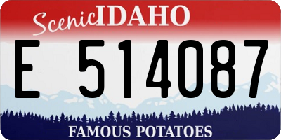 ID license plate E514087