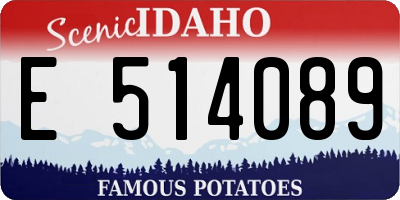ID license plate E514089