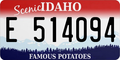 ID license plate E514094