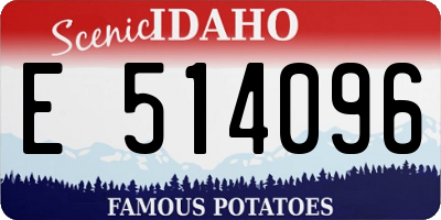 ID license plate E514096