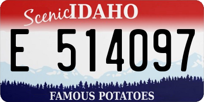 ID license plate E514097
