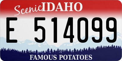 ID license plate E514099