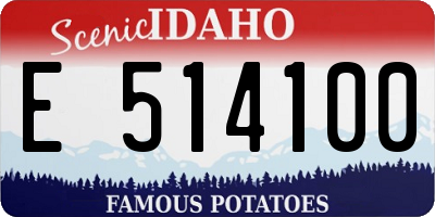 ID license plate E514100