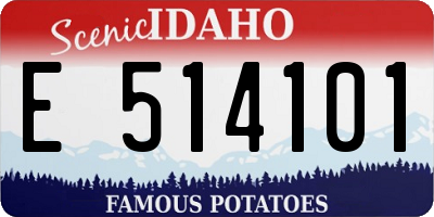 ID license plate E514101