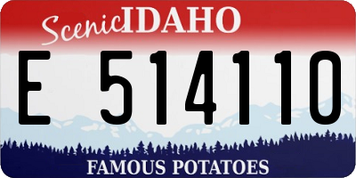 ID license plate E514110