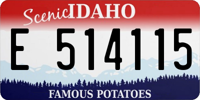 ID license plate E514115