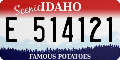 ID license plate E514121