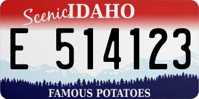 ID license plate E514123