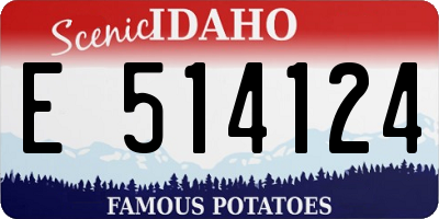 ID license plate E514124