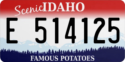 ID license plate E514125