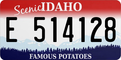 ID license plate E514128