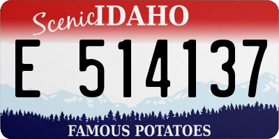 ID license plate E514137