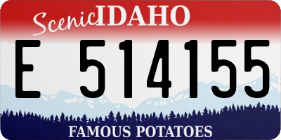 ID license plate E514155