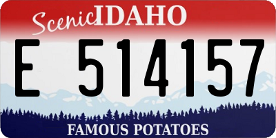 ID license plate E514157
