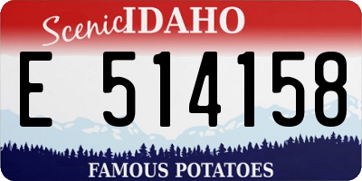 ID license plate E514158
