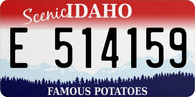 ID license plate E514159