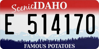 ID license plate E514170