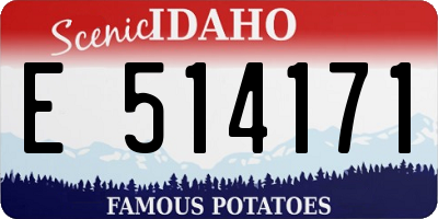 ID license plate E514171