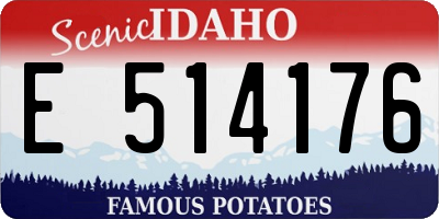 ID license plate E514176
