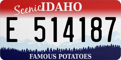 ID license plate E514187