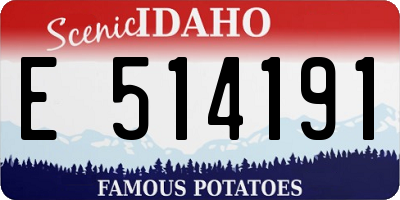 ID license plate E514191