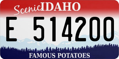 ID license plate E514200