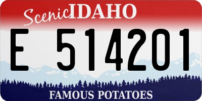 ID license plate E514201