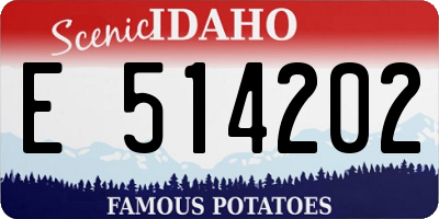 ID license plate E514202